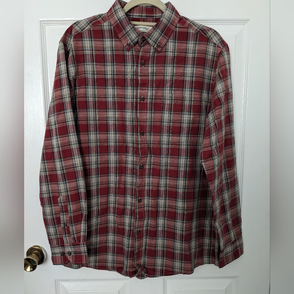 Men's Red Plaid Shirt